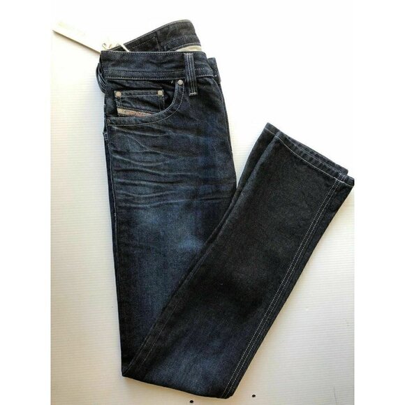 DIESEL Men's Blue THAVAR Slim Skinny Jeans W26 L32 - Picture 8 of 12
